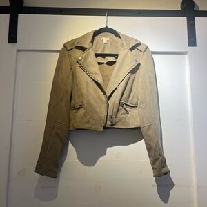 Xhilaration Women's Tan Faux Suede Jacket